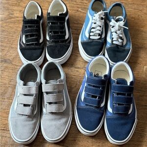 Vans Sneakers - Black, Gray, Blue Collection